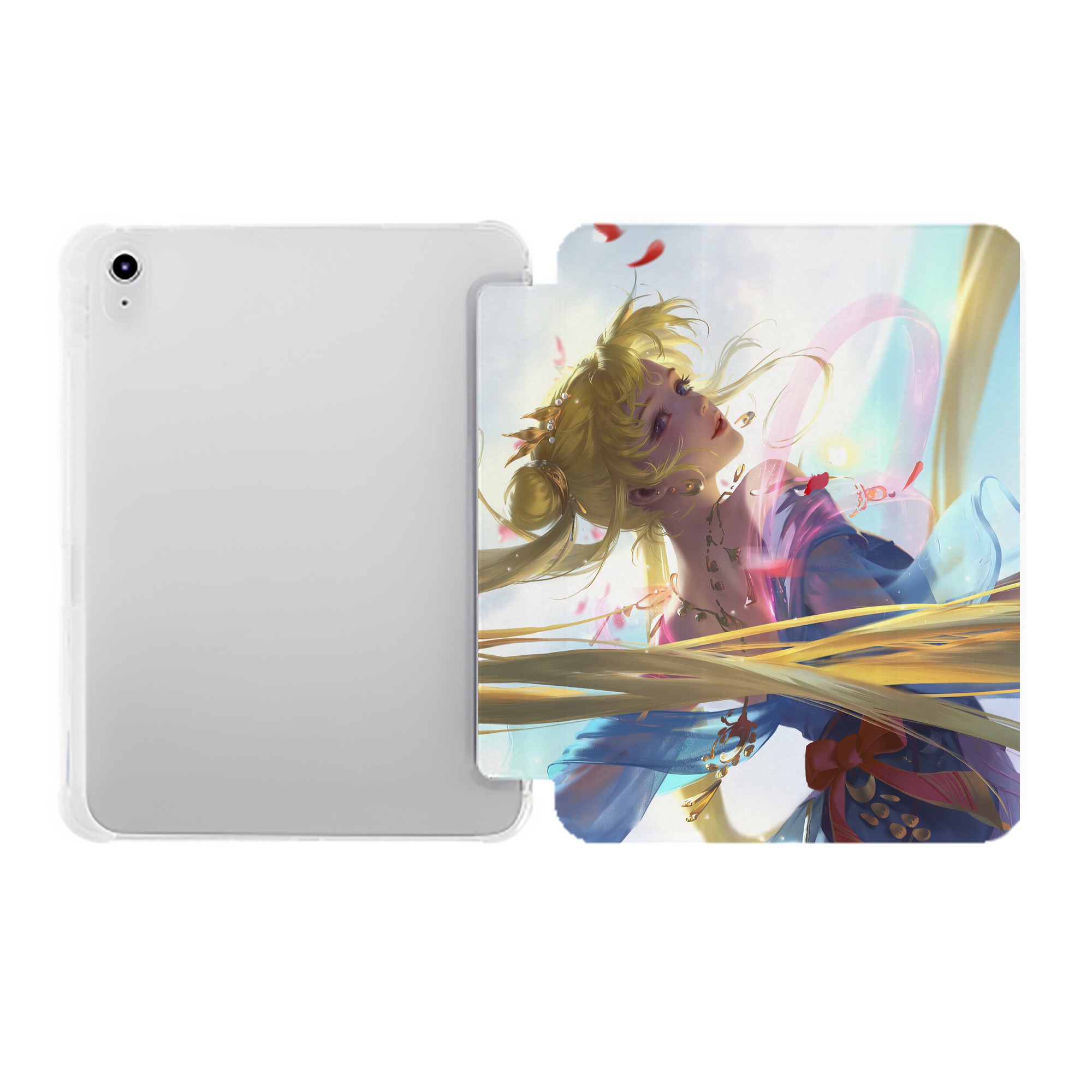 （画像用） 美少女戦士セーラームーン Sailor Moon IPad ケース ペン収納付き 三つ折りスタンド PUレザー×シリコン 対応機種9.5/10.5/10.9インチ